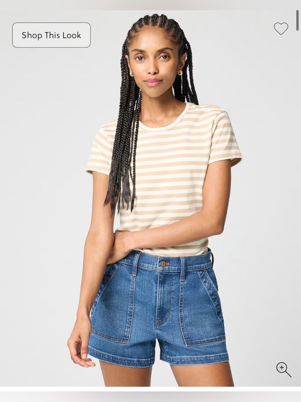 J.Crew Factory women’s utility denim shorts
